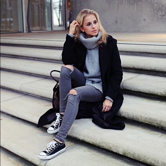 black converse womens outfits